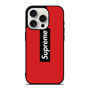 SUPREME RED LOGO iPhone 15 Pro Case